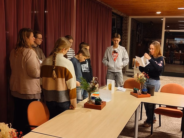 samen praten en eten foto